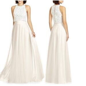 Dessy Collection Tulle Ball Bridal Maxi Skirt off white size 4